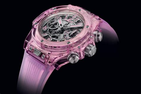 hublot big bang pink|Hublot blue sapphire crystal.